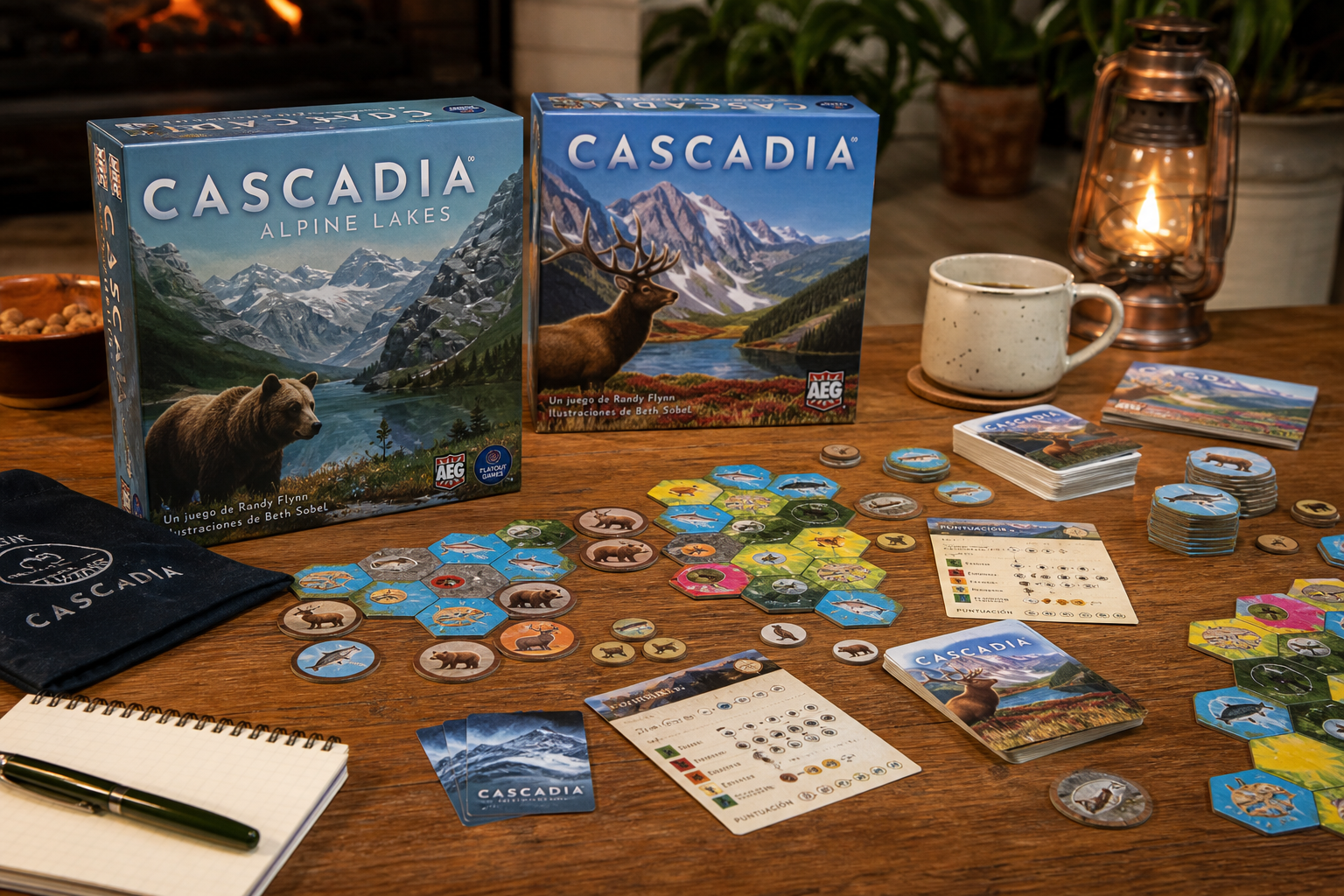 featured Cascadia: Alpine Lakes, la hermosa continuación del juego de mesa Cascadia